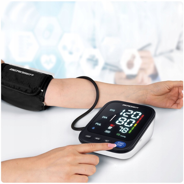 CIŚNIENIOMIERZ NARAMIENNY ELEKTRONICZNY MÓWI PO POLSKU RĘKAW 22-42