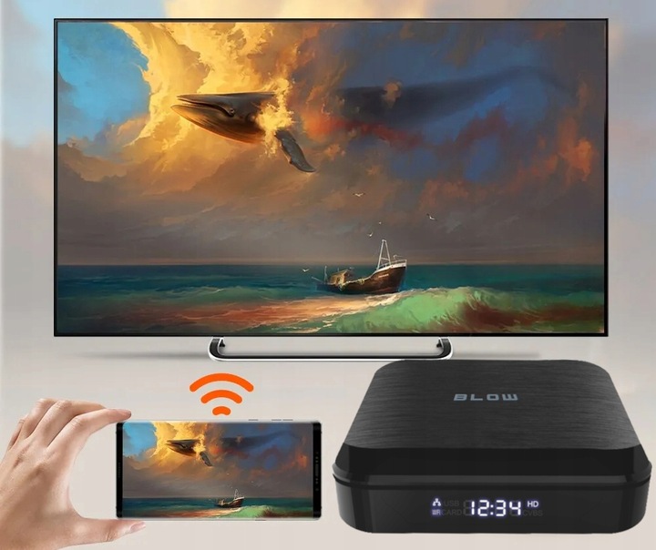SMART BOX TV ANDROID BLUETOOTH 4K WIFI ODTWARZACZ HDMI USB PILOT