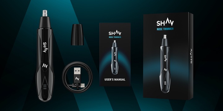 Shav 2 Trymer do Nosa i Uszu Strzyżenie i Golenie Włosów | Idealny Prezent