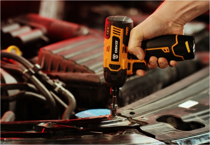 ZAKRĘTARKA UDAROWA AKUMULATOROWA KLUCZ UDAROWY 12V 100NM 1/4" BITY