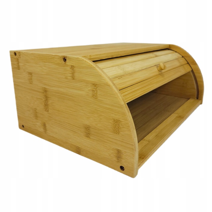 CHLEBAK bambusowy ROLL-TOP duży POJEMNIK na pieczywo EKO kuchnia