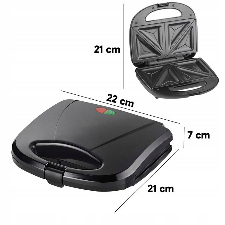 OPIEKACZ TOSTER DO KANAPEK CERAMICZNY DO CHRUPIĄCYCH TOSTÓW SANDWICH