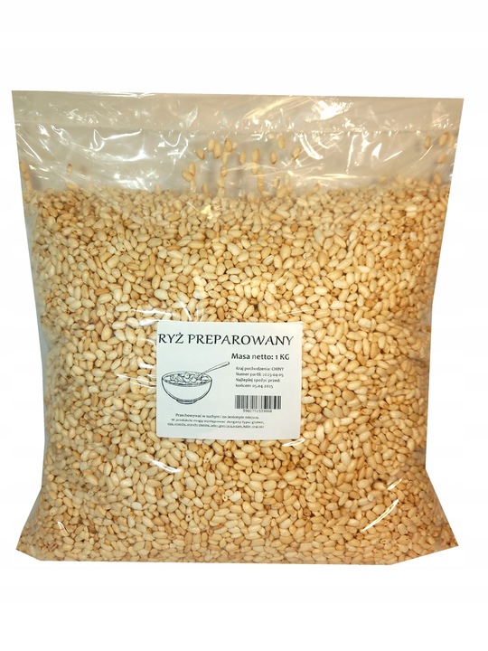 RYŻ PREPAROWANY ryż ekspandowany dmuchany 1kg ECOBI