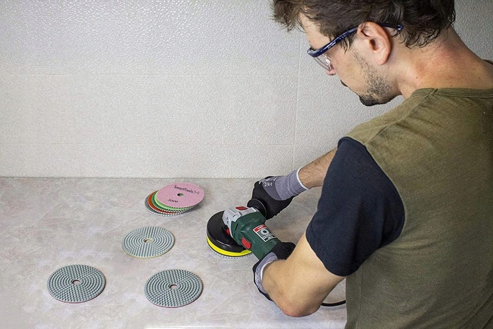 ZESTAW TARCZE DIAMENTOWE DO SZLIFOWANIA POLEROWANIA GRESU SPIEKU