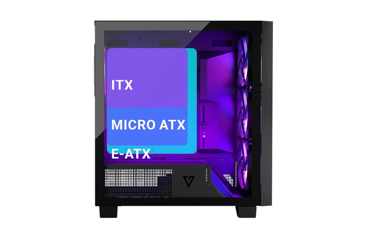 Gamingowa obudowa MODECOM VOLCANO PERUN APEX ARGB MIDI Black czarny