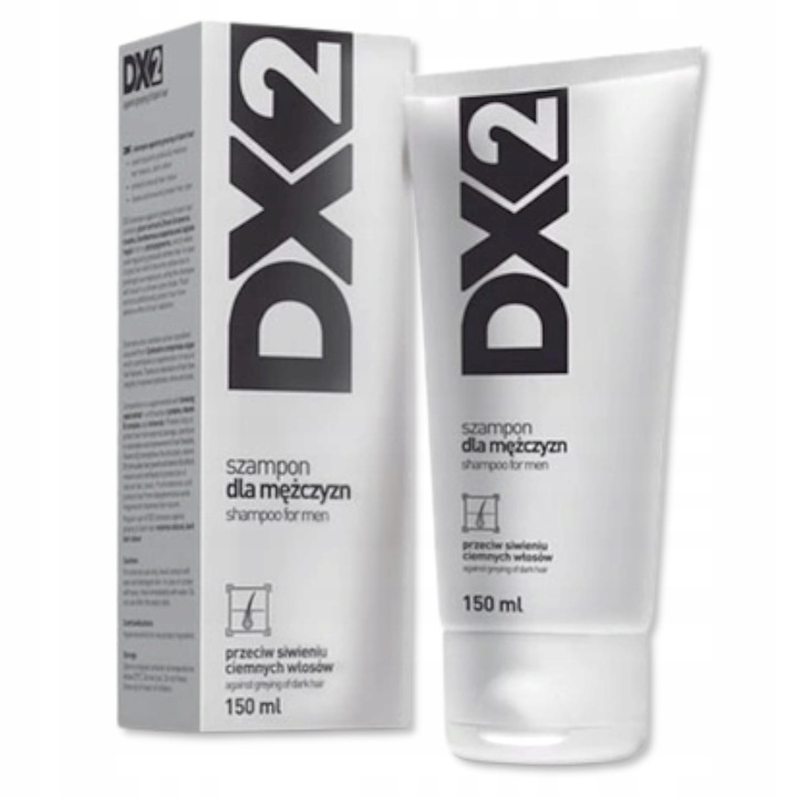 DX2 szampon przeciw siwieniu ciemnych włosów fitopigmenty 150 ml