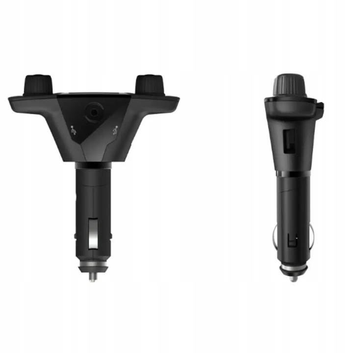 Transmiter FM Samochodowy Bluetooth 5.0 USB micro SD 8w1 AUX Ładowarka
