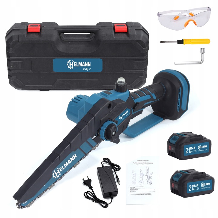 PIŁA ŁAŃCUCHOWA AKUMULATOROWA 8" BEZSZCZOTKOWA PILARKA DO GAŁĘZI