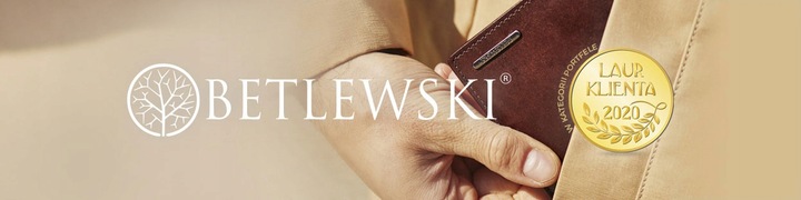Skórzany portfel męski Betlewski RFID premium slim