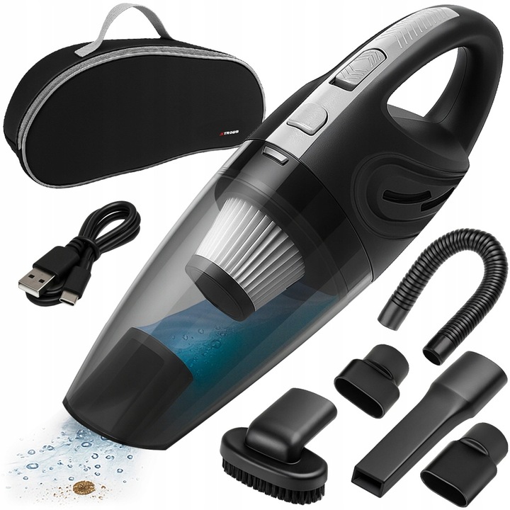 Odkurzacz Samochodowy Bezprzewodowy Ręczny Akumulatorowy Mocny