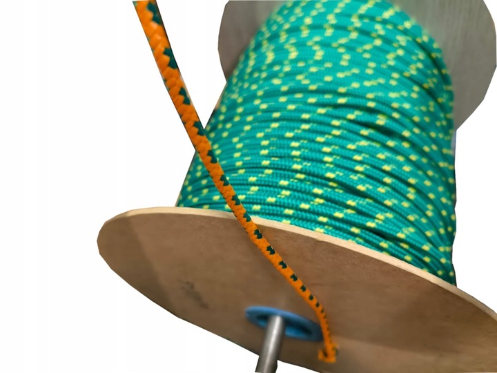 Linka Kotwiczna Cumownicza Żeglarska 10mm 20m do Pontonu Łodzi MIX 3 KOLORY