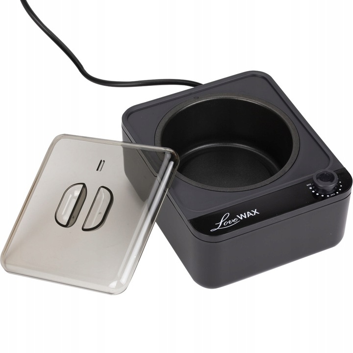 LoveWax Podgrzewacz Wosk Twardy BWW1 Puszka Teflon 100W - Czarny 500 ml