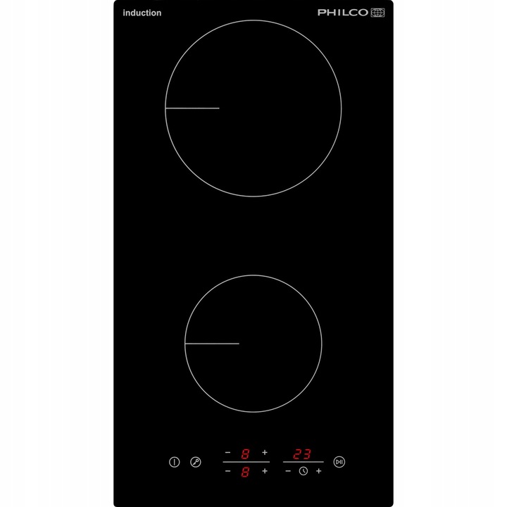 Płyta Indukcyjna do Zabudowy Philco 2 polowa 28,8cm Wtyczka 230V