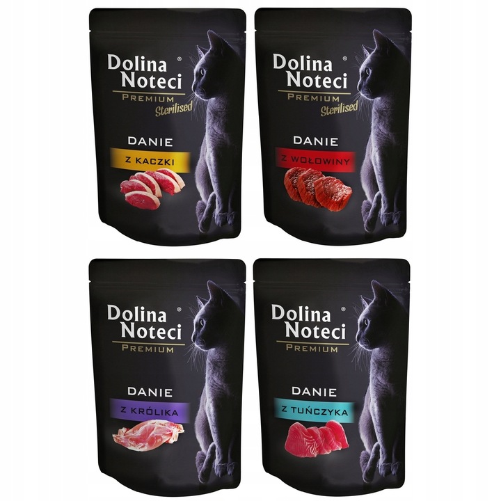 DOLINA NOTECI DANIE KOT MIX 4 SMAKÓW 20X85G