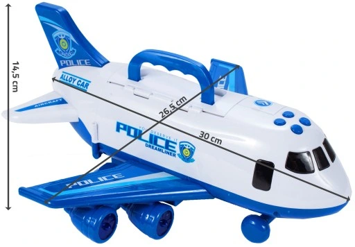 SAMOLOT POLICYJNY INTERAKTYWNY Z POJAZDAMI POLICJA LOTNISKO OTWIERANY