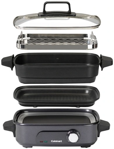 Grill elektryczny Cuisinart GRMC3E 1400W szaro-czarny