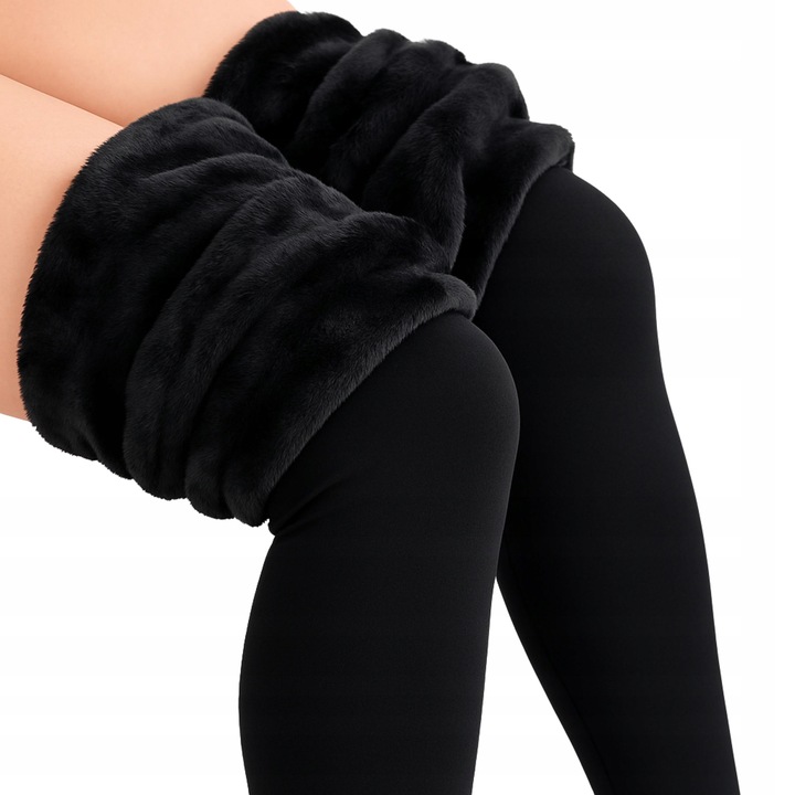 LEGGINSY OCIEPLANE FUTERKIEM CIĄŻOWE PLUS SIZE CIEPŁE GRUBE NA ZIMĘ