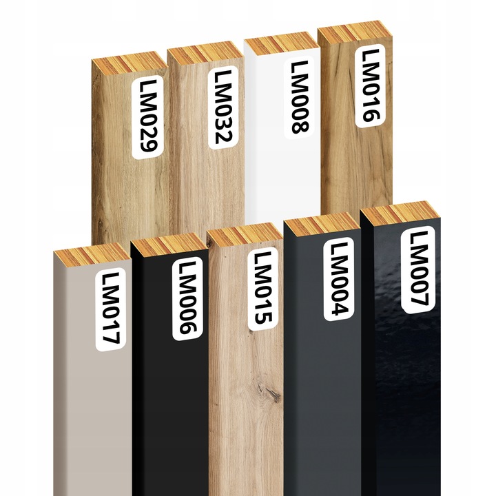 LAMELE NA PŁYCIE 46x275 ŚCIENNE PANELE DEKORACYJNE DĄB NATURALNY