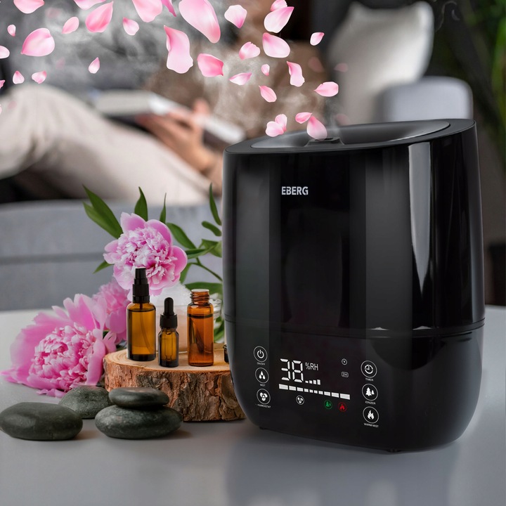 Nawilżacz powietrza EBERG HUMI 5w1 jonizacja aromaterapia pilot WiFi