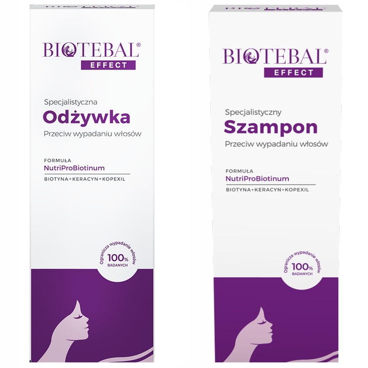 ZESTAW BIOTEBAL EFFECT SZAMPON ODŻYWKA PRZECIW WYPADANIU WŁOSÓWI