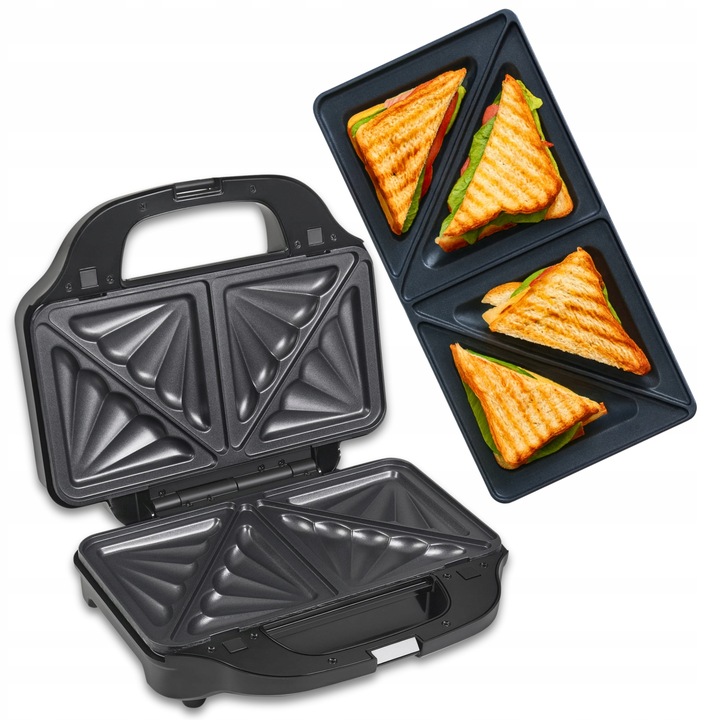 OPIEKACZ GRILL GOFROWNICA 3W1 DO KANAPEK TOSTÓW TOSTER ELEKTRYCZNY