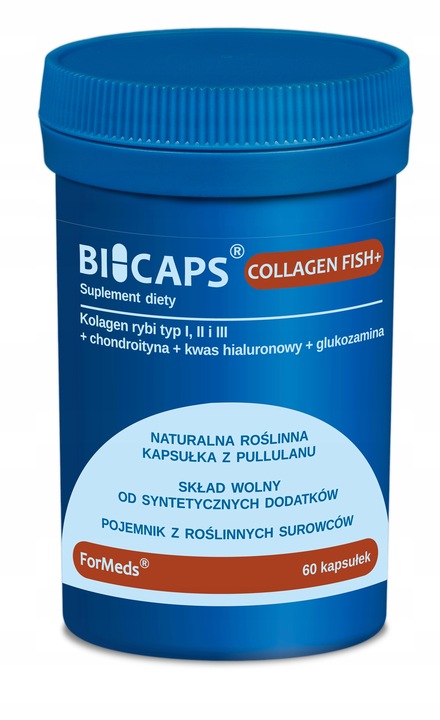 ForMeds BICAPS COLLAGEN FISH+ Kolagen rybi kwas hialuronowy SKÓRA stawy