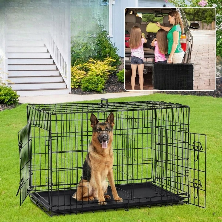 Klatka dla psa kennelowa metalowa Kojec transporter dla zwierząt