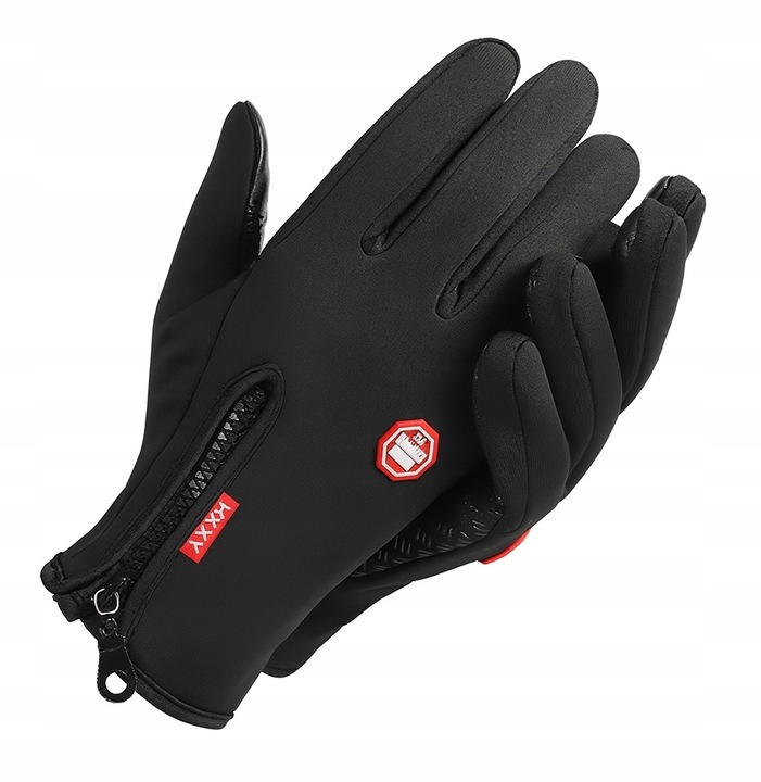 Rękawiczki termiczne ocieplane termoaktywne zimowe czarne damskie