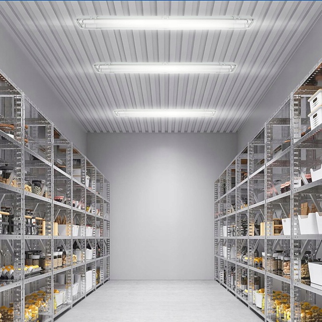 4x Oprawa Hermetyczna 120cm lampa + 8x świetlówki LED natynkowa do