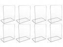 8 x PODPÓRKI KSIĄŻEK STOJAK PODPÓRKA do KSIĄŻEK Plexi 3mm