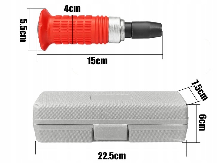ŚRUBOKRĘT POBIJAK WYKRĘTAK WKRĘTAK UDAROWY 6 x BIT GUMOWA RĘKOJEŚĆ PUDEŁKO