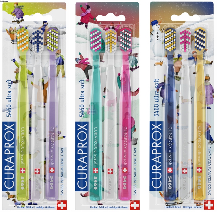 Szczoteczki Curaprox CS 5460 Ultra soft 3szt WINTER Gutierrez