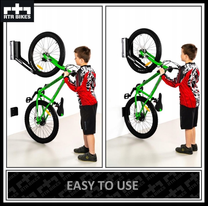 Stojak na rower Wieszak ścienny obrotowy Uchwyt RTR BIKES KRANKED TWIST