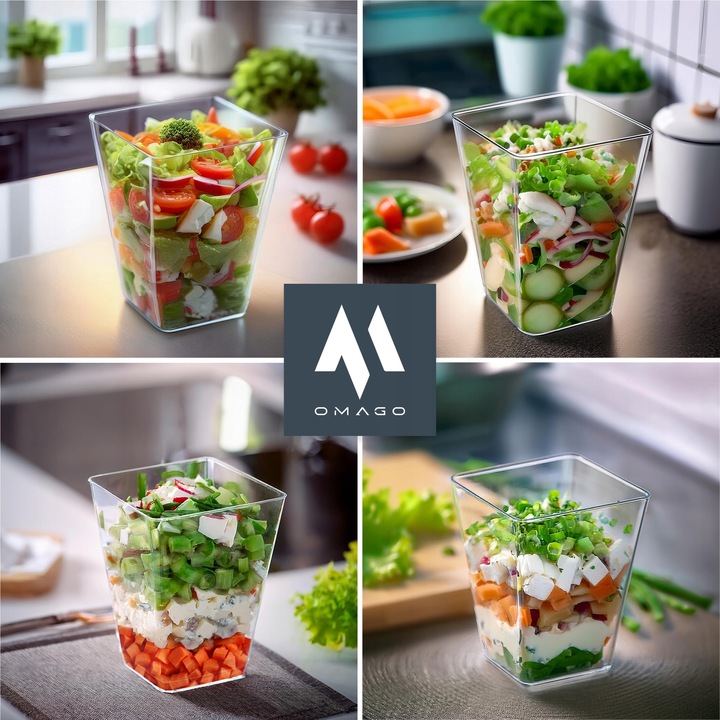 PUCHARKI do DESERÓW POJEMNIK NA ŻYWNOŚĆ na DESERY na DESERKI 24szt 150ml