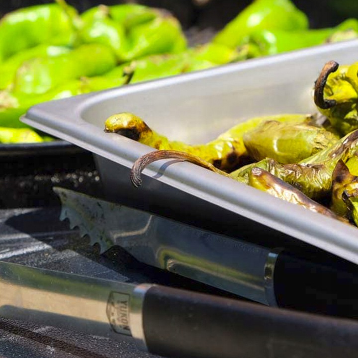 STALOWY Zestaw grillowy akcesoria przybory do grilla 4w1 +etui SUPER