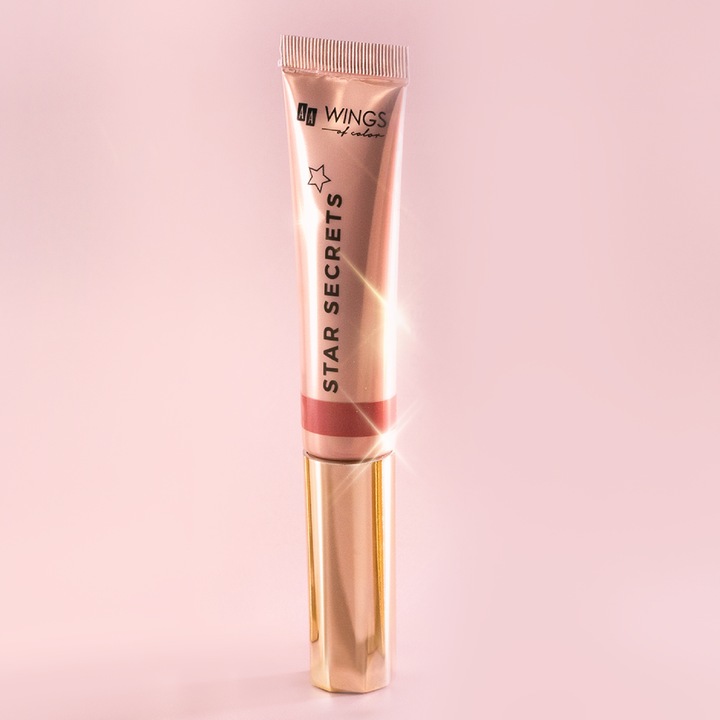 AA WINGS OF COLOR Star Secrets The Wet Blush Kremowy róż rozświetlający
