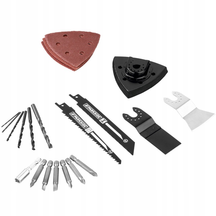 Parkside Wkrętarka multi Urządzenie wielofunkcyjne Combo 3 głowice