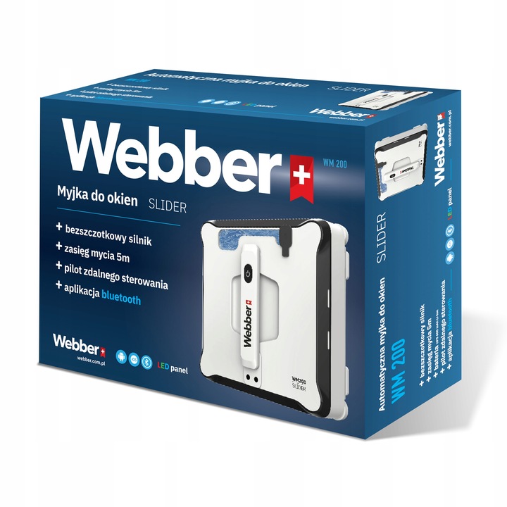 Myjka automatyczna ROBOT DO MYCIA OKIEN WiFi PILOT WM 200 Webber