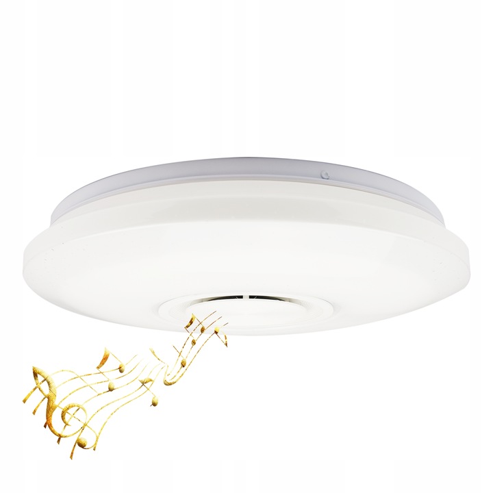 Lampa plafon LED RGB Kolorowa GŁOŚNIK Bluetooth 60w + Pilot Aplikacja