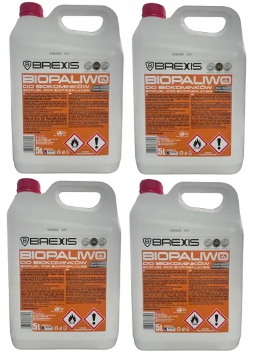BIOPALIWO do KOMINKA BIOETANOL BEZWONNY 20L DŁUGO PALĄCY