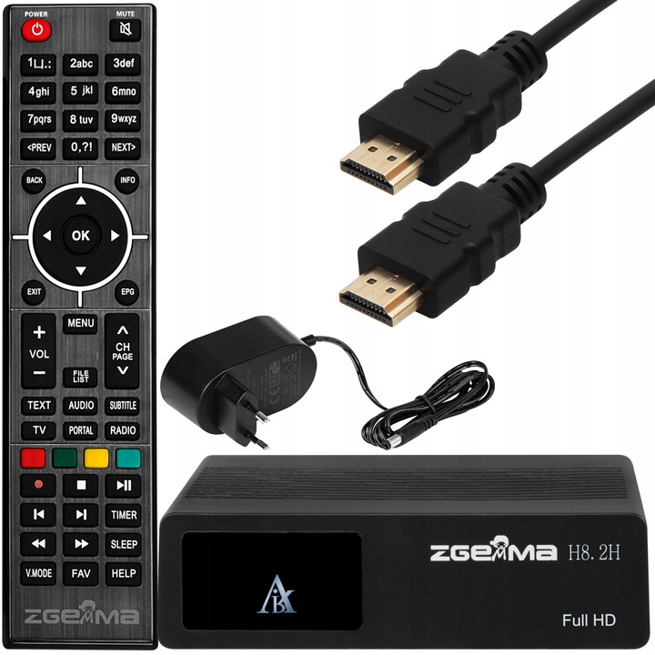 Tuner satelitarny ZGEMMA H8.2H + DVB-T2 HEVC, ENIGMA2, IPTV, OSCAM