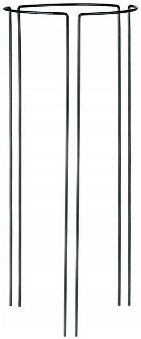 PODPÓRKA ROŚLIN PODPORA KWIATÓW METALOWA TRWAŁA 60, 3 SZT - CZARNY