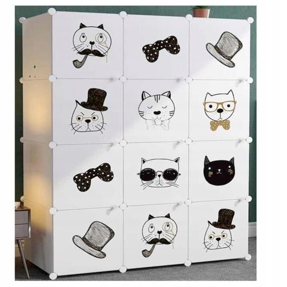 SZAFA MODUŁOWA DUŻA SZAFKA DLA DZIECKA DZIECIĘCA POJEMNA NA UBRANIA ZABAWKI