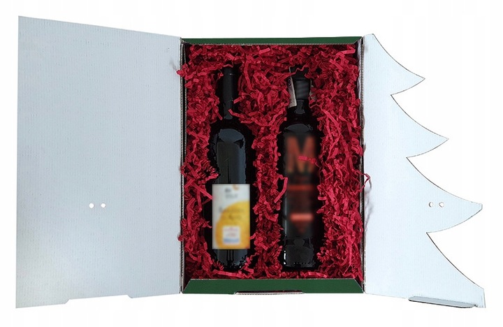 35x25x10 CM PUDEŁKO PREZENTOWE REKLAMOWE ŚWIĄTECZNE CHOINKA GRATIS 1605 D
