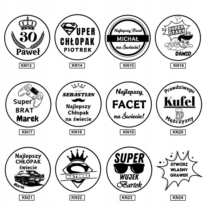 Kufel Do Piwa Z Grawerem +otwieracz Prezent na Urodziny 18-30-40 Dla