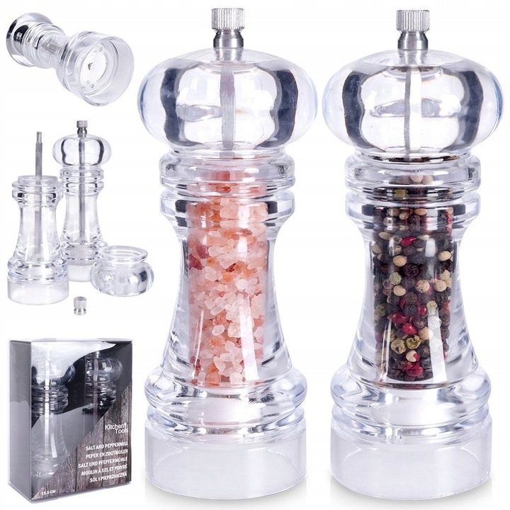 2x Młynek PIEPRZU SOLI mielenia przypraw młynki zestaw młynków przyprawnik