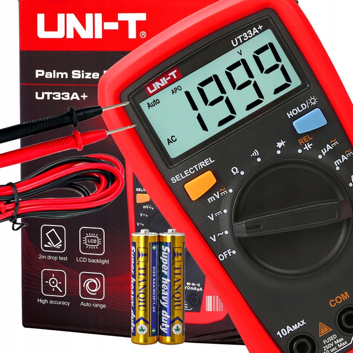 AUTOMATYCZNY Miernik PRĄDU NAPIĘCIA UT33A+