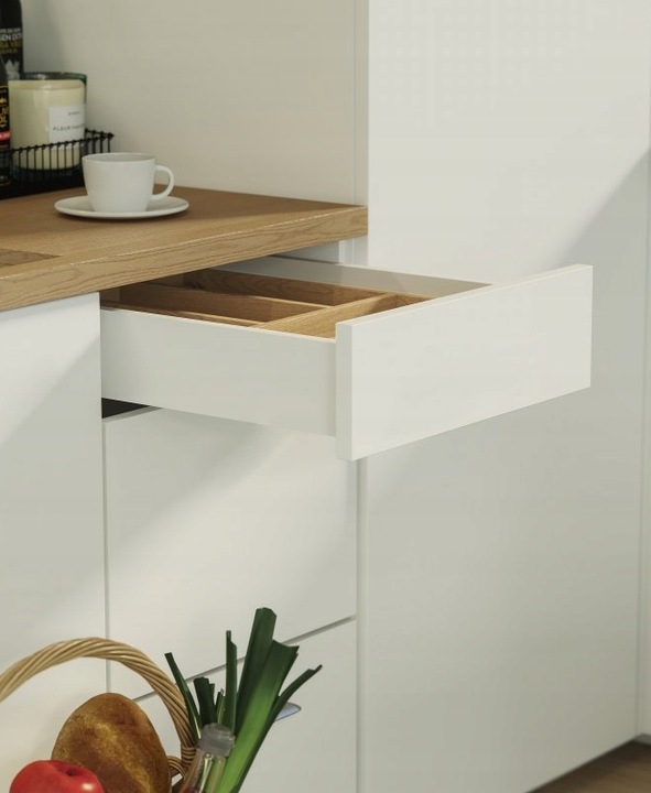 Szuflada GTV AXIS PRO H200 L500, cichy domyk, biały,