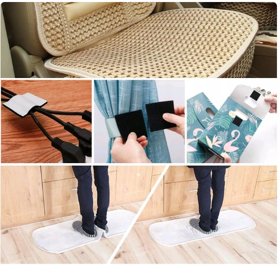 RZEPY DO PANELI TAPICEROWANYCH RZEP MONTAŻOWY SAMOPRZYLEPNY 10m MOCNY