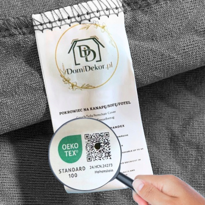 POKROWIEC NA WERSALKĘ SOFĘ ELASTYCZNY ŻAKARD JODEŁKA 190-210 CM OEKO TEX